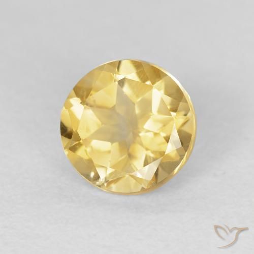 Citrine Jaune doré léger naturelle Tour, 1.59 ct, VVS-VS