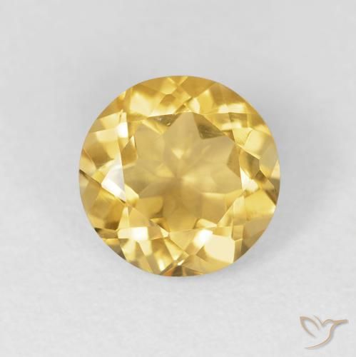 1.70ct Naturel Doré moyen Citrine, Tour, VVS
