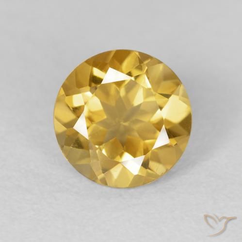 1.78ct Naturel Or moyen Citrine, Tour, VVS