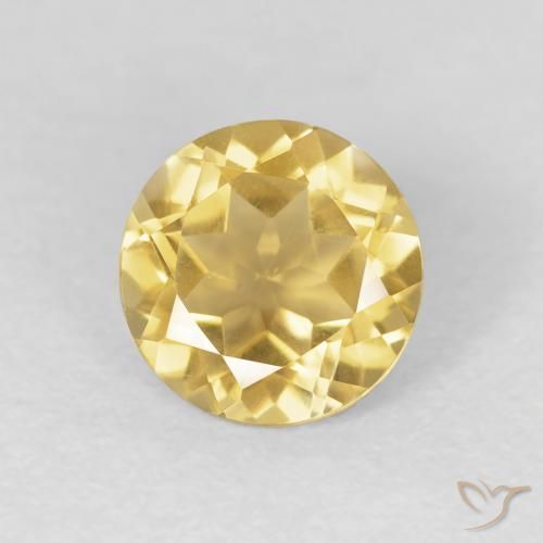 1.29ct Naturel Doré moyen Citrine, Tour, VVS