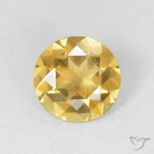0.95ct Naturel Or moyen Citrine, Tour, VVS