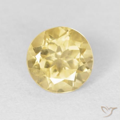 1.20ct Naturel Jaune moyen Citrine, Tour, VVS