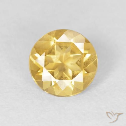0.95ct Naturel Or moyen Citrine, Tour, VVS