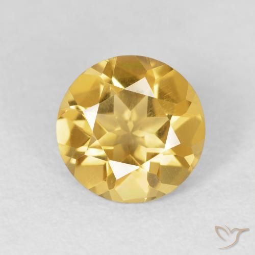 1.52ct Naturel Or moyen Citrine, Tour, VVS