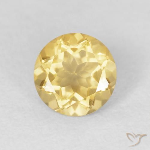 1.17ct Naturel Jaune moyen Citrine, Tour, VVS