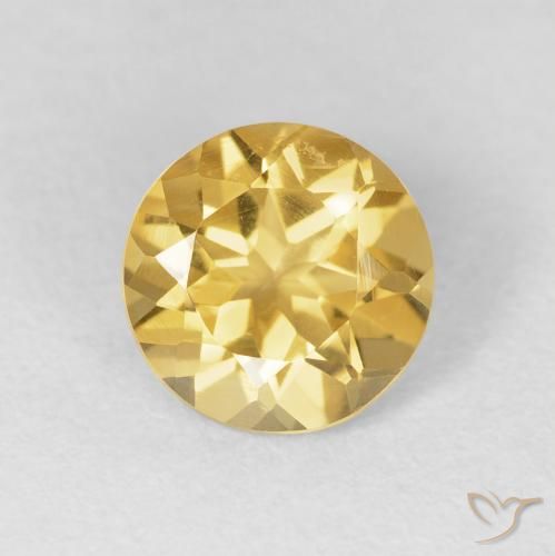 1.69ct Naturel Or moyen Citrine, Tour, VVS-VS