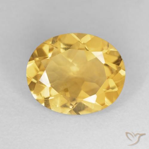 4.12ct Naturel Doré vif Citrine, ovale, VVS-VS