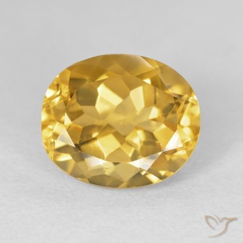 5.03ct Naturel Doré profond Citrine, ovale, VVS-VS