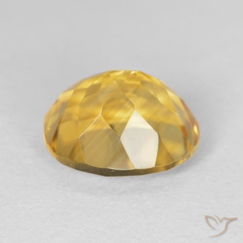 Citrine Doré profond naturelle ovale, 5.03 ct, VVS-VS