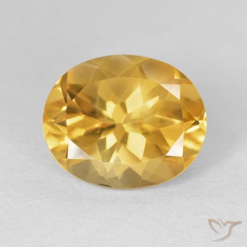4.86ct Naturel Doré vif Citrine, ovale, VVS-VS