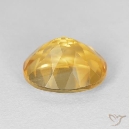 Citrine Doré vif naturelle ovale, 4.86 ct, VVS-VS