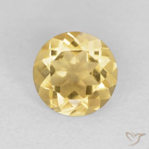 1.12ct Naturel Or moyen Citrine, Tour, VVS-VS