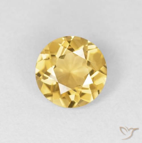 1.08ct Naturel Or moyen Citrine, Tour, VVS