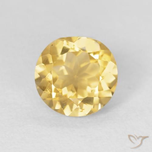 1.92ct Naturel Or moyen Citrine, Tour, VVS
