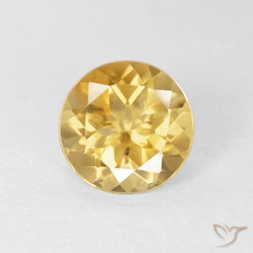 1.73ct Naturel Or moyen Citrine, Tour, VVS