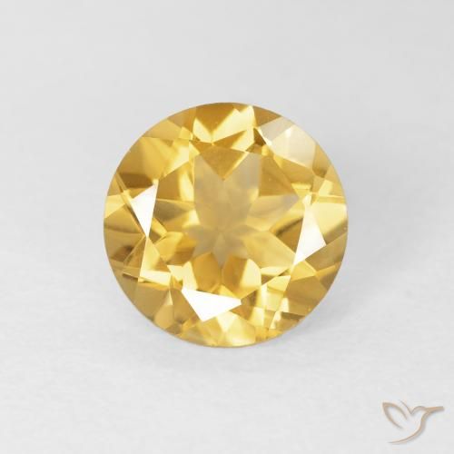 1.72ct Naturel Or moyen Citrine, Tour, VVS