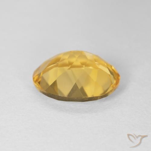 Citrine Doré naturelle ovale, 3.93 ct, VVS