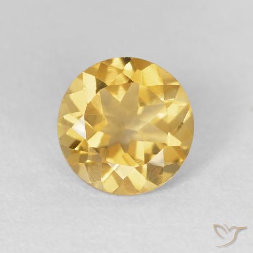 1.73ct Naturel Doré Citrine, Tour, VVS