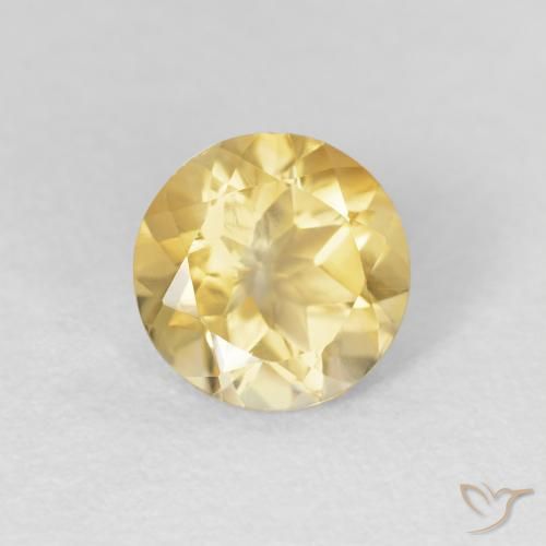 1.14ct Naturel Doré léger Citrine, Tour, VVS