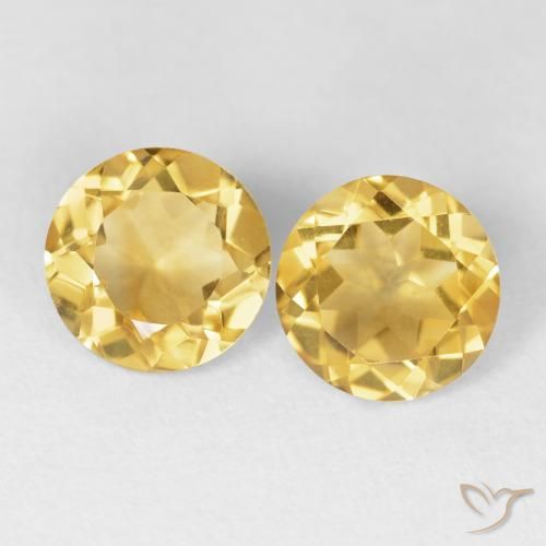 3.25ctw Naturel Doré moyen Citrine, Tour, VVS