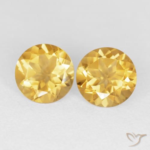 3.45ctw Naturel Doré Citrine, Tour, VVS