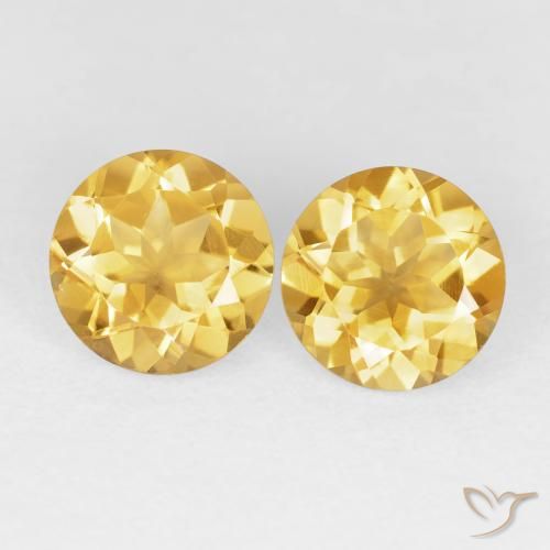 3.69ctw Naturel Doré vif Citrine, Tour, VVS