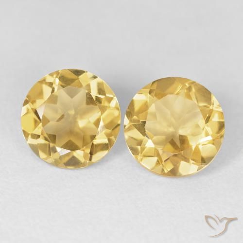 3.76ctw Naturel Or moyen Citrine, Tour, VVS