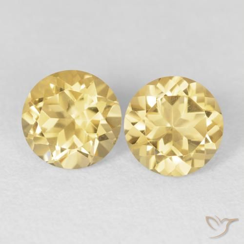 2.72ctw Naturel Doré léger Citrine, Tour, VVS