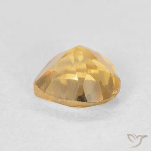 Citrine Or naturelle Cœur, 0.73 ct, VVS