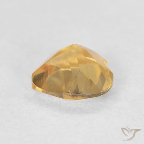 Citrine Or moyen naturelle Cœur, 0.66 ct, VVS