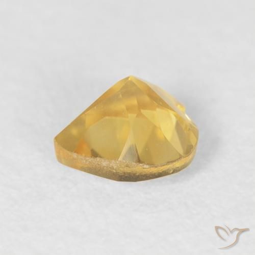 Citrine Doré naturelle Cœur, 0.42 ct, VVS