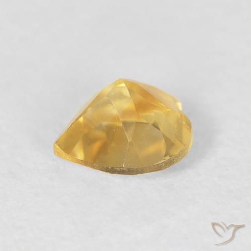 Citrine Or moyen naturelle Cœur, 0.64 ct, VVS