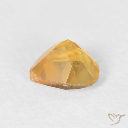 Citrine Or moyen naturelle Cœur, 0.44 ct, VVS
