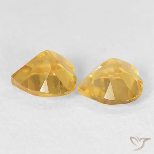 Shop natural 0.84ct Doré vif Citrine gems, Cœur, from Brésil at GemSelect. In stock, global shipping!
