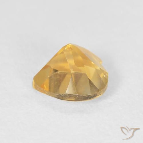 Citrine Or moyen naturelle Cœur, 0.73 ct, VVS-VS
