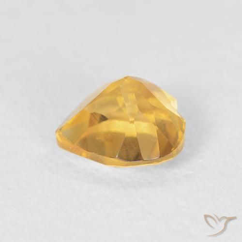 Citrine Or moyen naturelle Cœur, 0.44 ct, VVS-VS