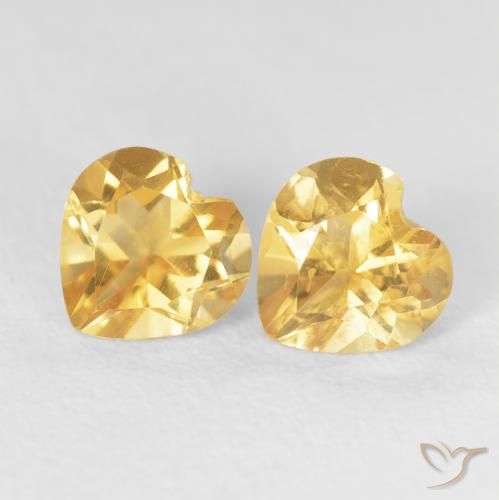 Shop natural 1.49ct Or moyen Citrine gems, Cœur, from Brésil at GemSelect. In stock, global shipping!