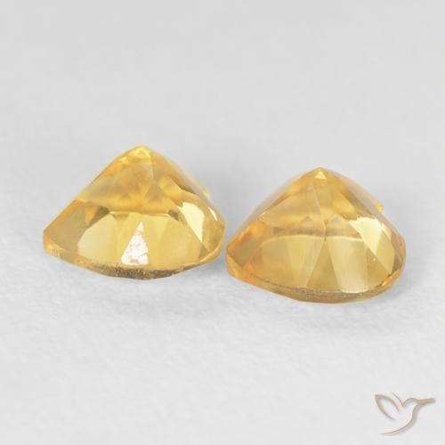 Shop natural 1.54ct Or moyen Citrine gems, Cœur, from Brésil at GemSelect. In stock, global shipping!