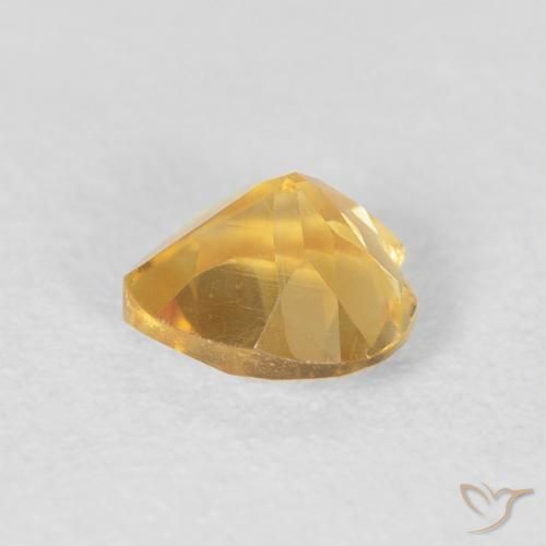 Citrine Or moyen naturelle Cœur, 0.73 ct, VVS-VS