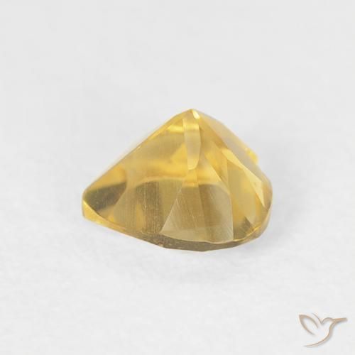 Citrine Orange Doré naturelle Cœur, 0.43 ct, VVS-VS