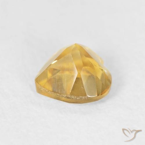 Citrine Or moyen naturelle Cœur, 0.45 ct, VVS-VS