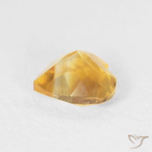 Citrine Or moyen naturelle Cœur, 0.42 ct, VVS-VS