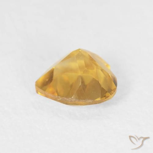 Citrine Doré naturelle Cœur, 0.39 ct, VVS-VS