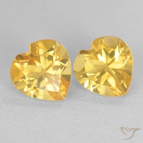 Shop natural 1.58ct Orange Doré Citrine gems, Cœur, from Brésil at GemSelect. In stock, global shipping!
