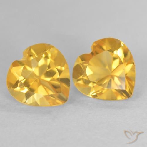 Shop natural 1.58ct Doré Citrine gems, Cœur, from Brésil at GemSelect. In stock, global shipping!
