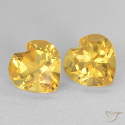 Shop natural 1.56ct Orange Doré Citrine gems, Cœur, from Brésil at GemSelect. In stock, global shipping!