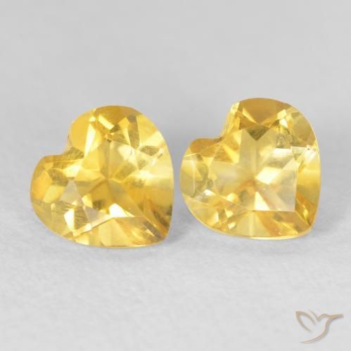 Shop natural 1.45ct Orange Doré Citrine gems, Cœur, from Brésil at GemSelect. In stock, global shipping!