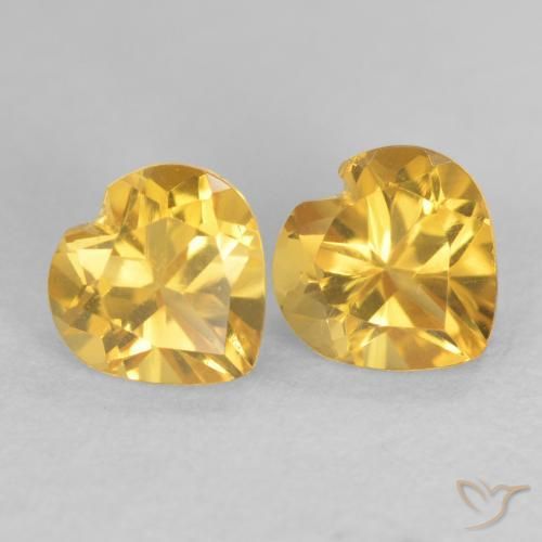 Shop natural 1.69ct Doré moyen Citrine gems, Cœur, from Brésil at GemSelect. In stock, global shipping!