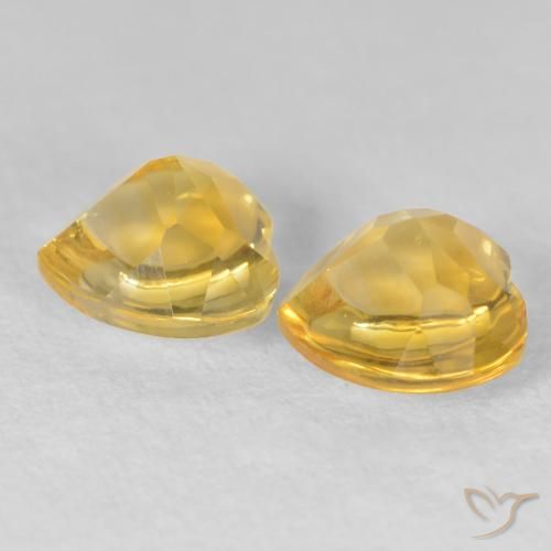 Shop natural 1.60ct Orange Doré Citrine gems, Cœur, from Brésil at GemSelect. In stock, global shipping!