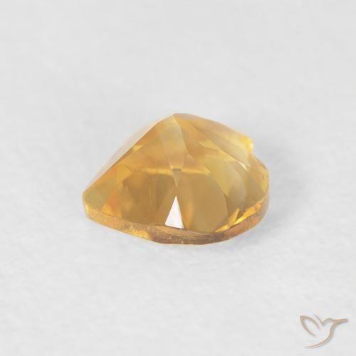 Citrine Or naturelle Cœur, 0.39 ct, VVS